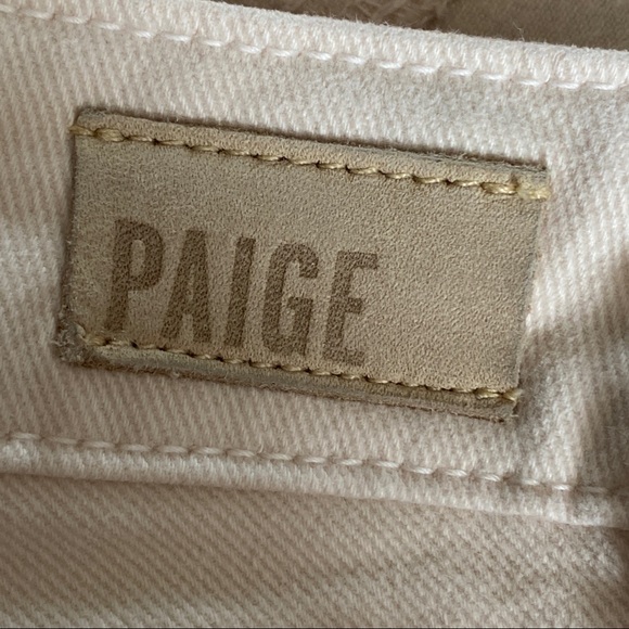 Paige Indio Zip cream skinny jeans Size 27 - Picture 3 of 7